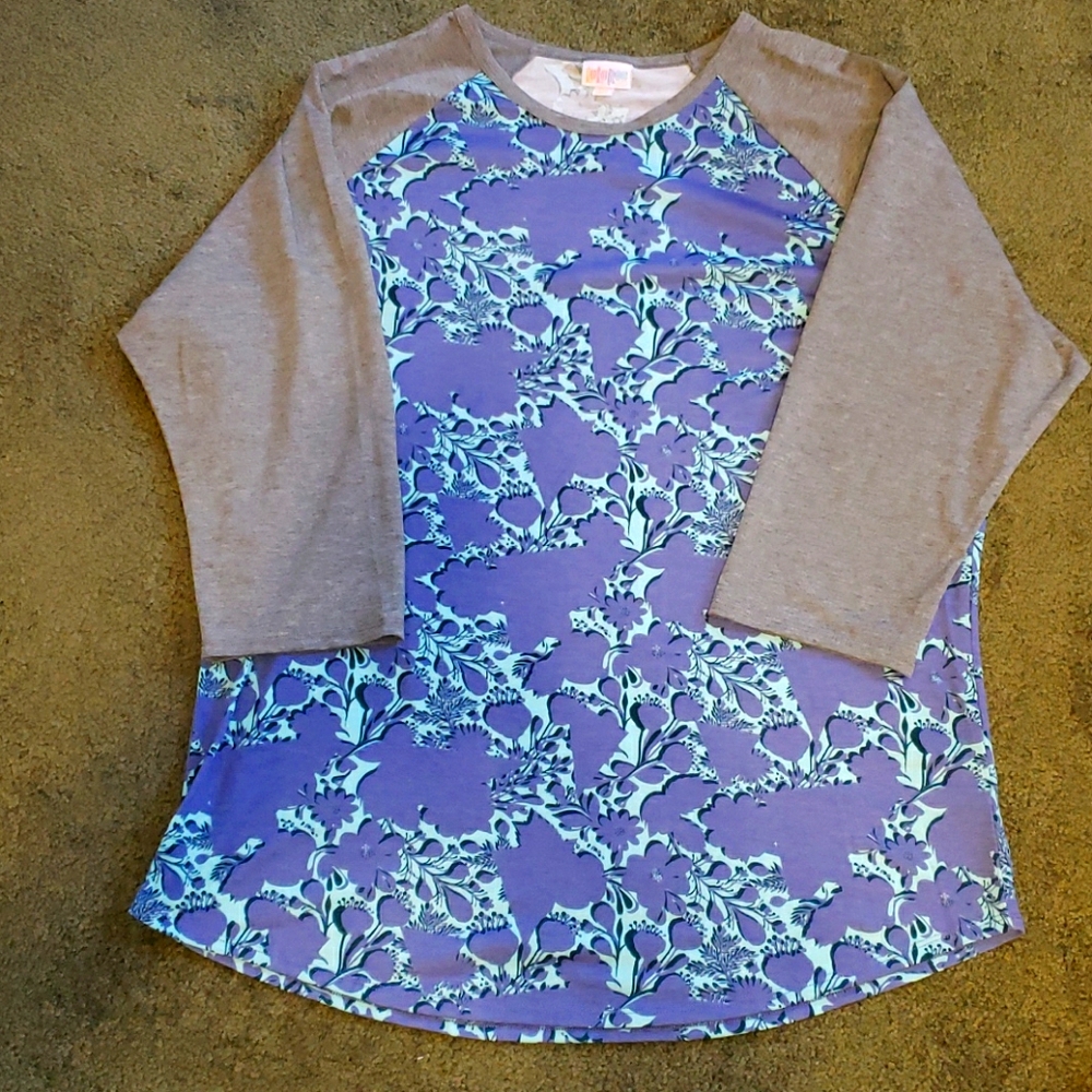 3XL Randy baseball tee 3/4 sleeves floral …